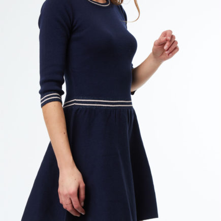 Robe pull bleu marine Milow Etam