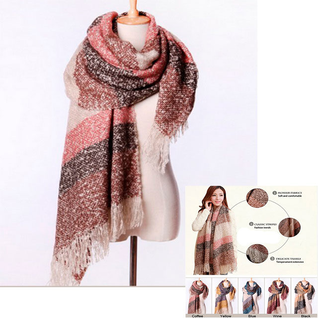 Mohair Écharpe Longue (Aliexpress.com)