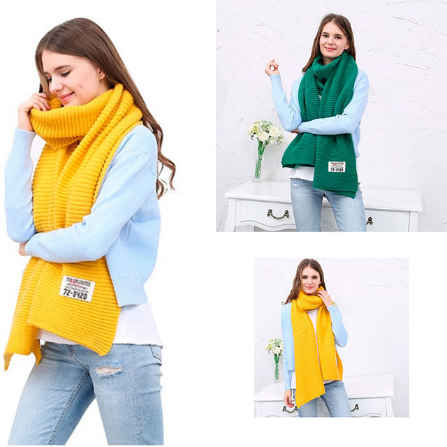Écharpe tricotée (Aliexpress.com)