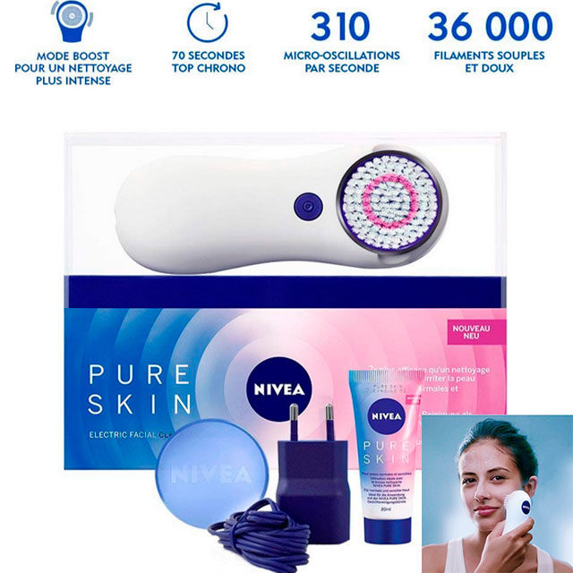 NIVEA PURE SKIN – Brosse Nettoyante Electrique Visage (Amazon.fr)